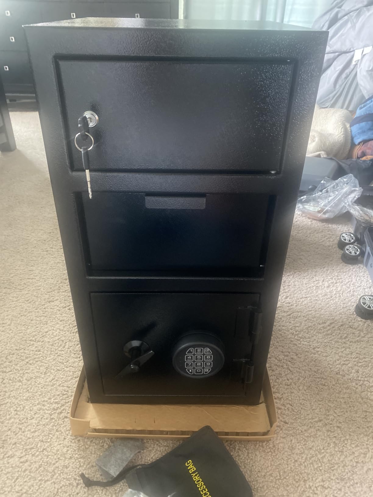 KAER 2.6 Cuft Drop Safe for Business Quick Place Safe with Cash Drop Slot customer photo 1