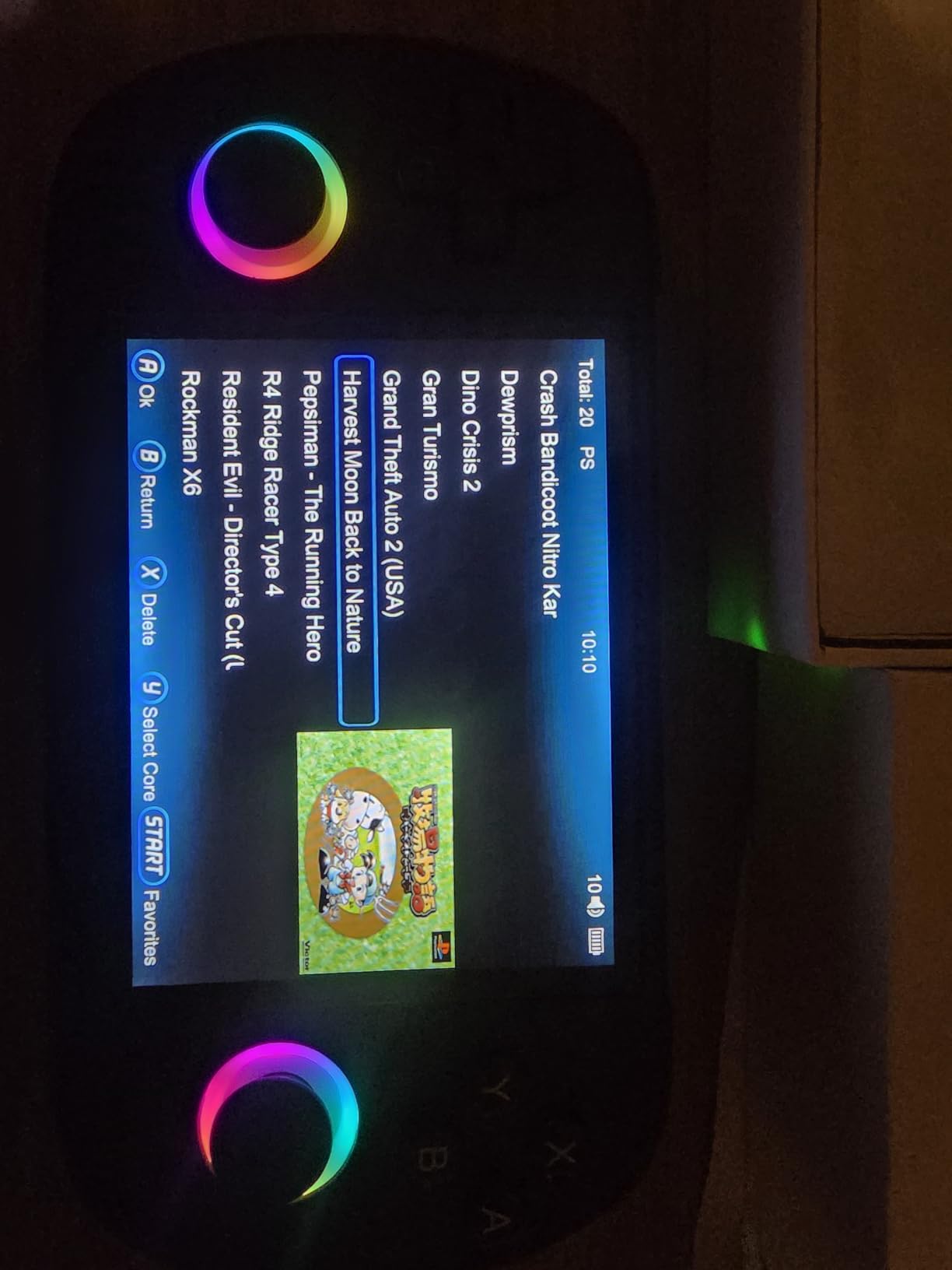 Anbernic RG40XX H Retro Handheld Game Consoles RG40XXH Retro Gaming Console 64 TF Card Preloaded Games 5000+ Portable Gaming Console Linux System 4.0'' IPS Screen WiFi Bluetooth HD and TV Output Black customer photo 2