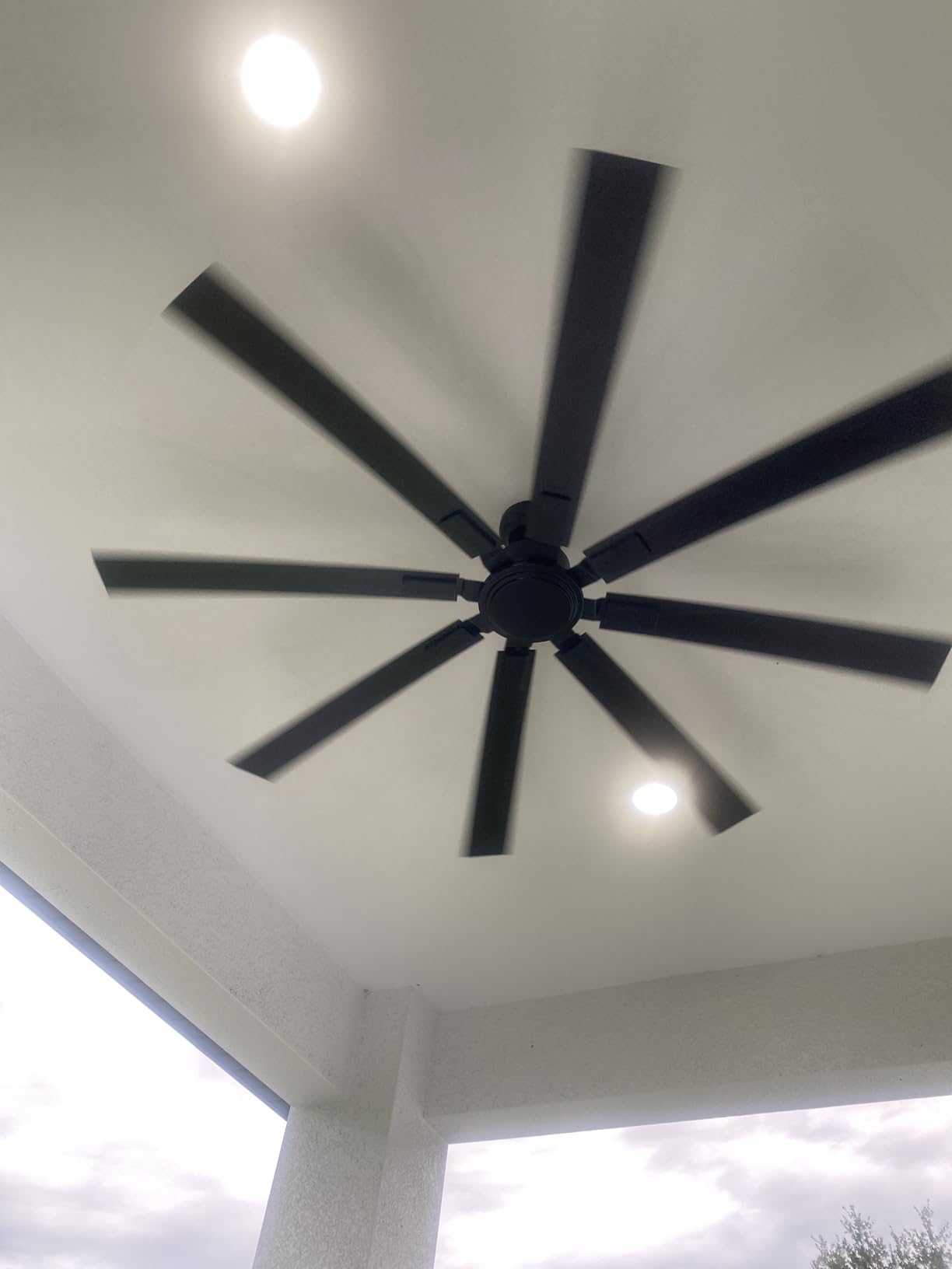 ZMISHIBO 72 Inch Ceiling Fan No Light with Remote Control, 8 Blades customer photo 1