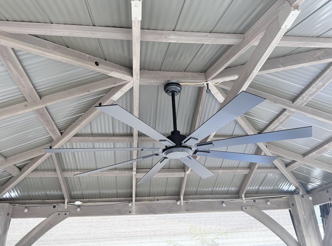 ZMISHIBO 72 Inch Ceiling Fan No Light with Remote Control, 8 Blades customer photo 2