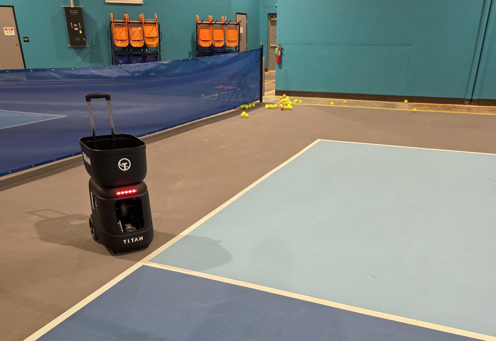 Titan ACE Pickleball Machine with Invertible Hopper | 110-Ball Capacity, Lightweight 39 lb Design, Internal Oscillation & Free App Control for Mobile Players customer photo 2