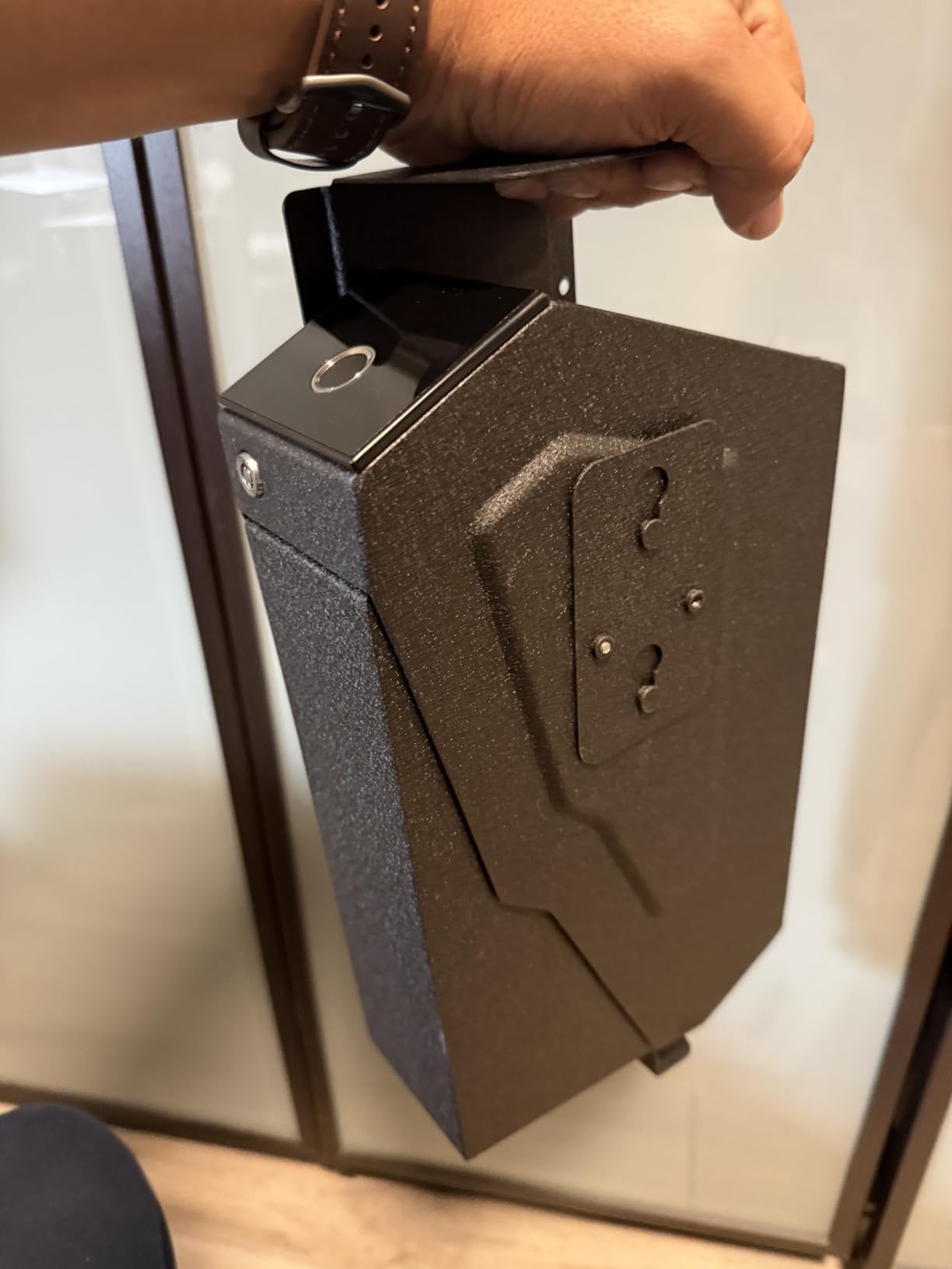 KornerBatl Quick Access Biometric Bedside Gun Safe for handgun customer photo 1