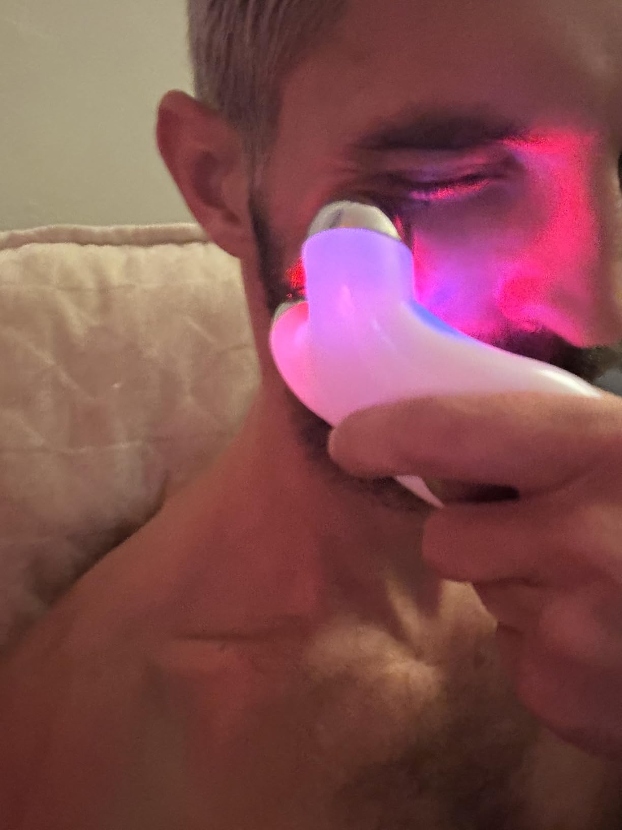 Microcurrent Facial Device,Latest Red Light Technology,Enhances The Ability to Lift The Face and Tighten The Skin,Facial Wrinkle Equipment,Smart Photon Micro-Current Device, Model:EP-300. customer photo 1
