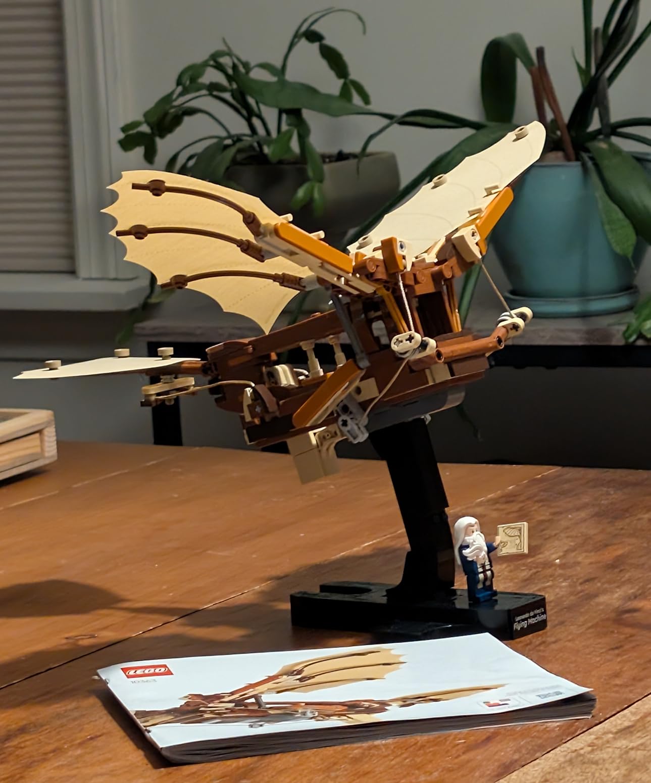 LEGO Icons Leonardo da Vinci's Flying Machine DIY Kit - Ornithopter Building Set for Adults, Ages 18+ - Craft for Home or Office Decor with Display Stand - Gift Idea - 10363 customer photo 1