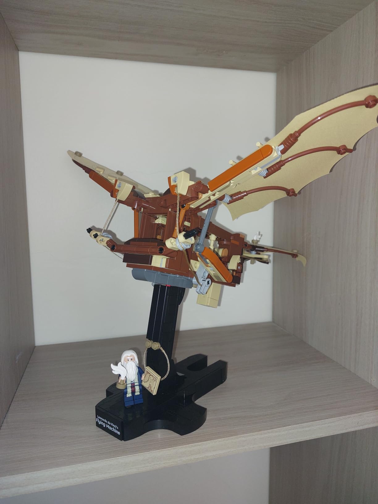 LEGO Icons Leonardo da Vinci's Flying Machine DIY Kit - Ornithopter Building Set for Adults, Ages 18+ - Craft for Home or Office Decor with Display Stand - Gift Idea - 10363 customer photo 2