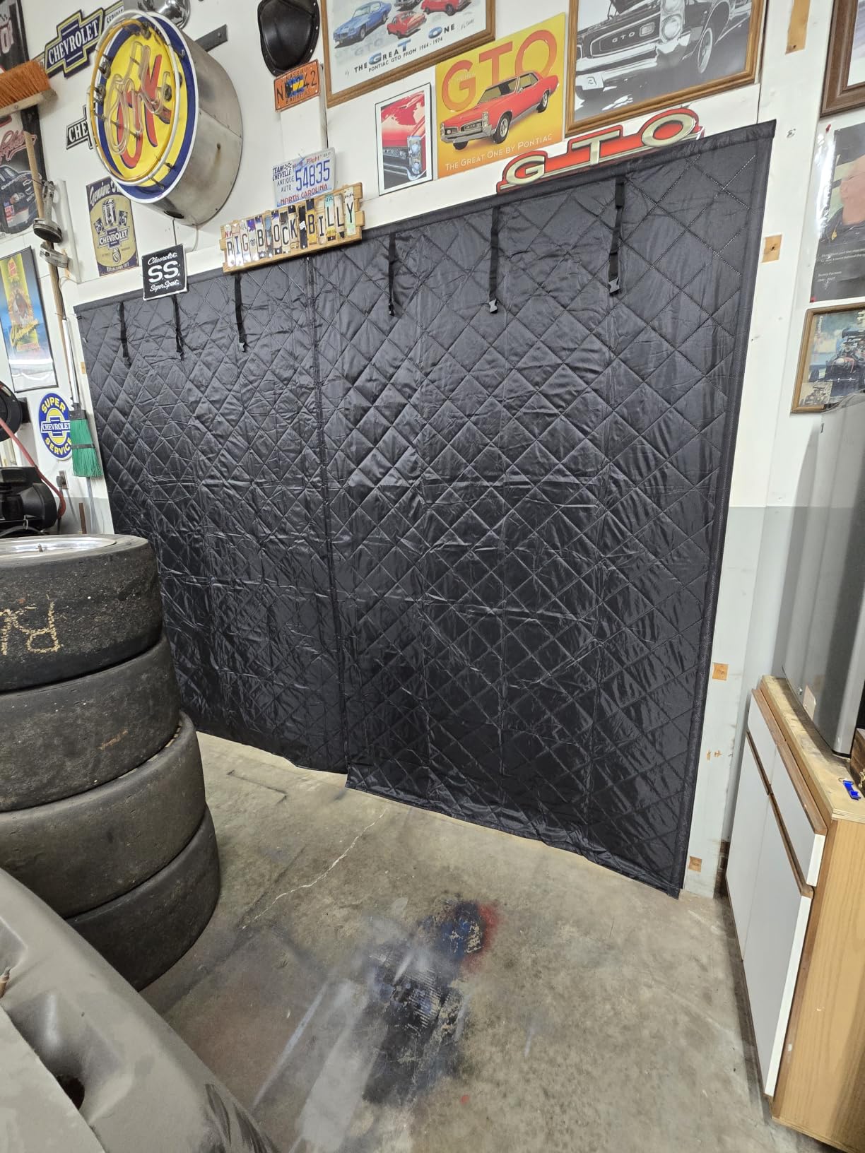 VEVOR Garage Screen Door for Winter, 10x8FT Garage Door Insulation Kit, Magnetic Thermal Insulated Garage Door Cover Curtains with Enhanced Weighted Bottom, Waterproof Windproof Soundproof customer photo 1