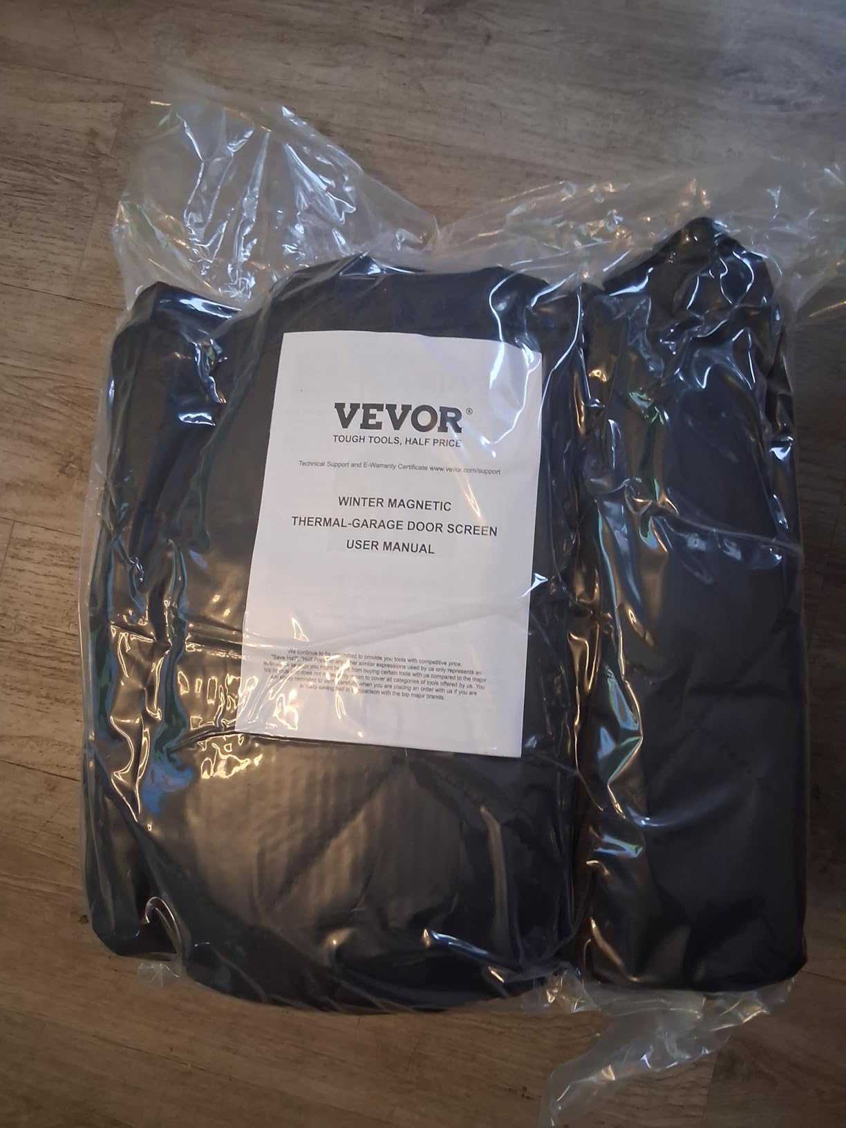VEVOR Garage Screen Door for Winter, 10x8FT Garage Door Insulation Kit, Magnetic Thermal Insulated Garage Door Cover Curtains with Enhanced Weighted Bottom, Waterproof Windproof Soundproof customer photo 2