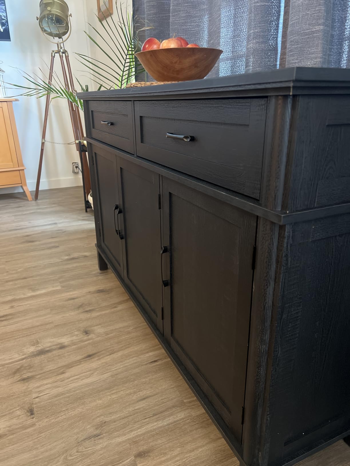 ONBRILL 48 Inch Buffet Cabinet with Storage, Off White customer photo 1