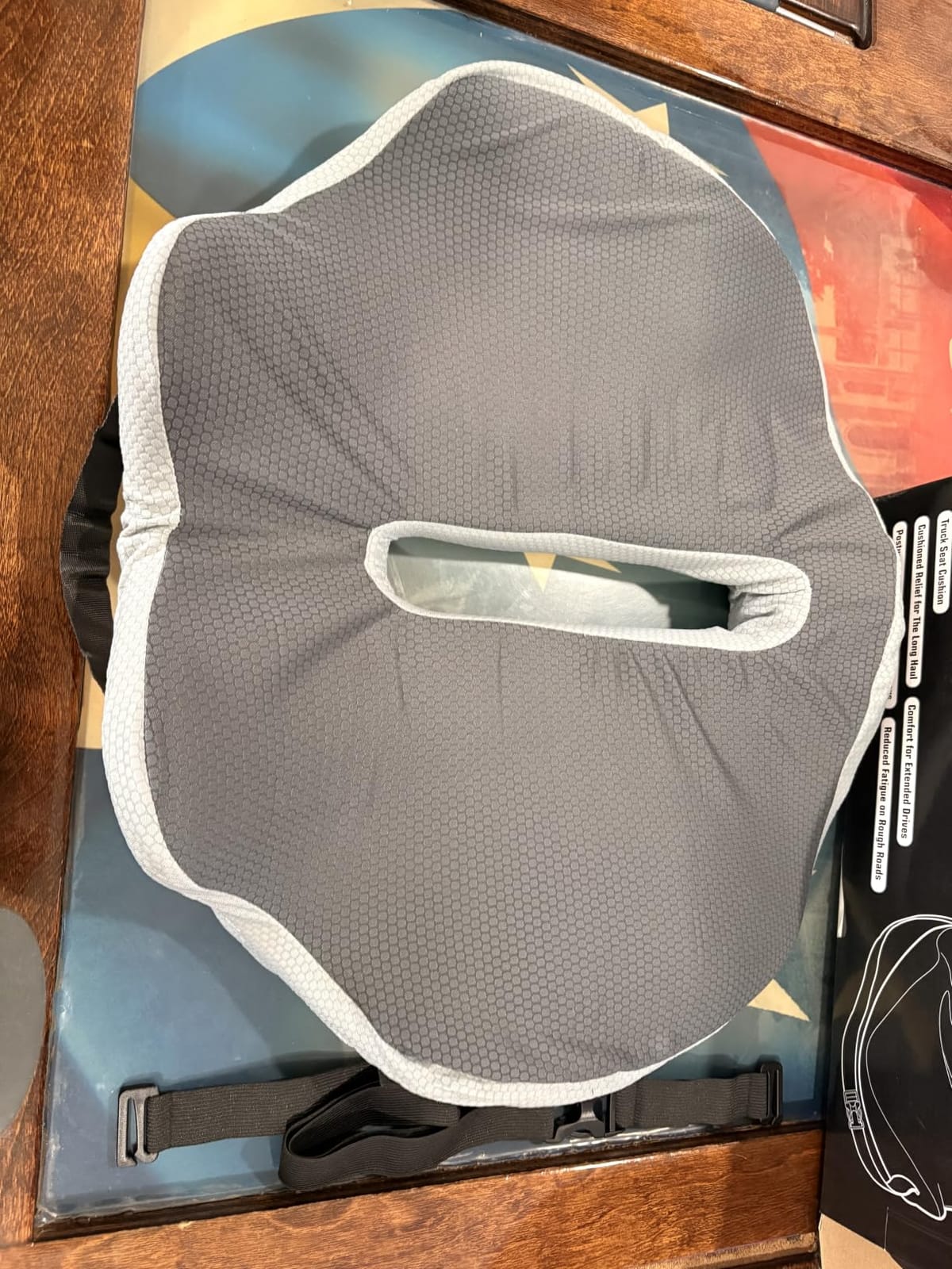 X-Large Truck Seat Cushion for Truck Drivers, Memory Foam Support customer photo 2