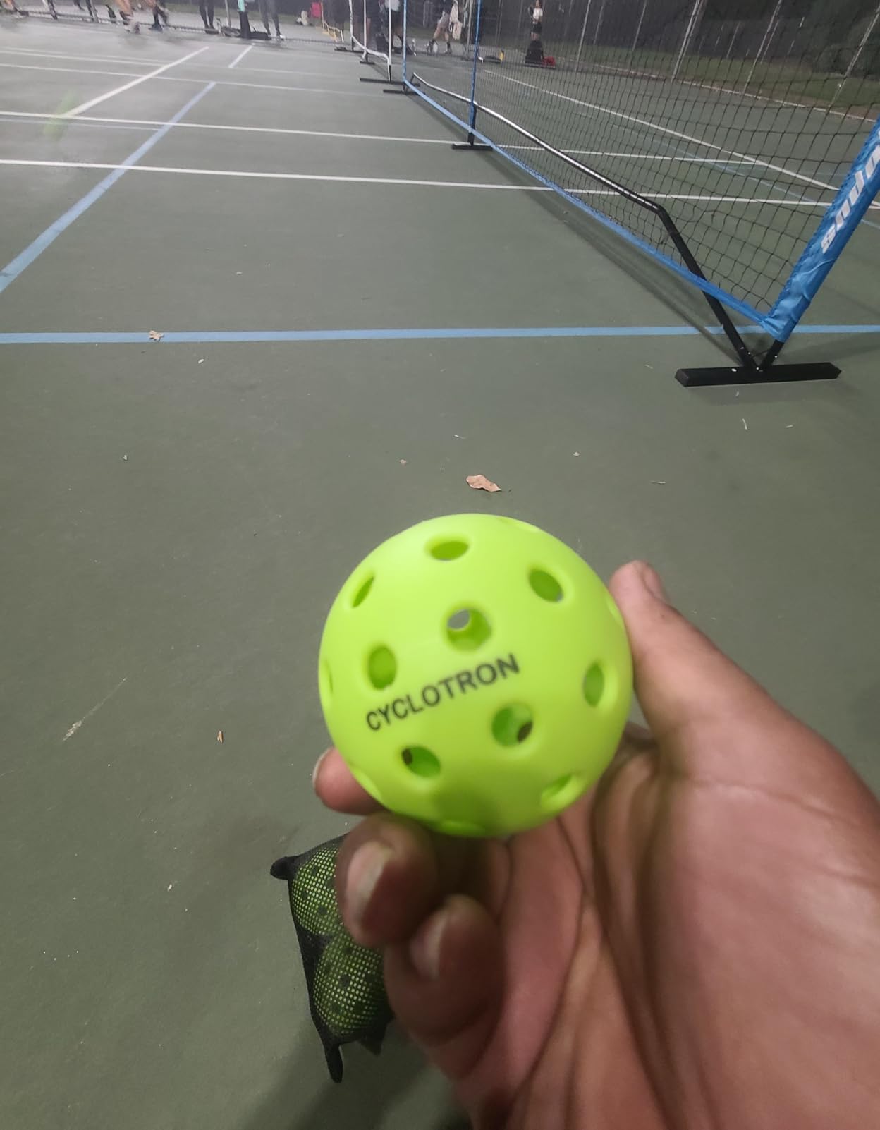 cyclotron 6-Pack Pickleball Balls - USAPA Approved, 40-Hole Outdoor & Indoor Pickleballs with Mesh Bag, High-Visibility Durable Balls for Practice customer photo 1