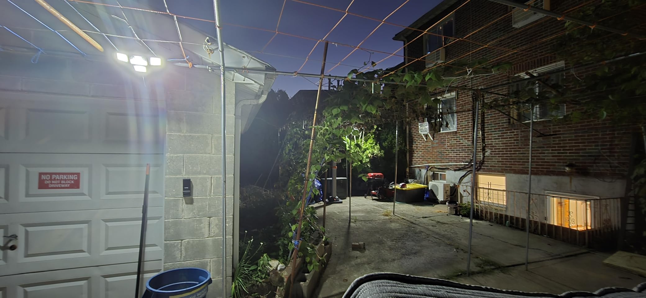 4500LM Solar Lights Outdoor Waterproof, 254 LED Solar Flood Lights Outdoor with 2 Motion Sensor, 4 Heads Security Light for Yard Outside House Garage 2 Pack customer photo 1