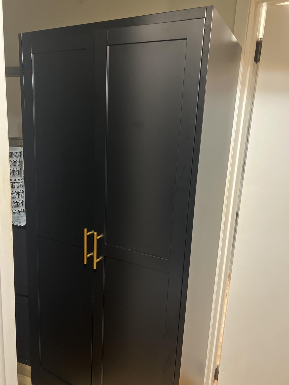 Metal Armoire Wardrobe Closet Storage Cabinet with Hanging Rod customer photo 1