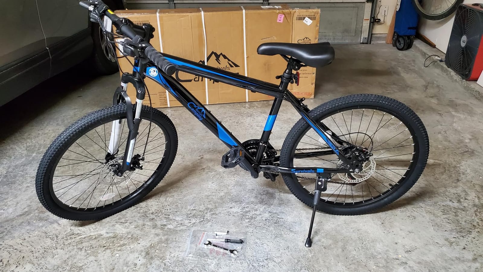 Ktaxon Mountain Bike 24/26/27.5 Inch Men & Women Mountain Bike with 21-Speed Adult Bikes, Double Disc Brake, Suspension Fork and High Carbon Steel Frame customer photo 2