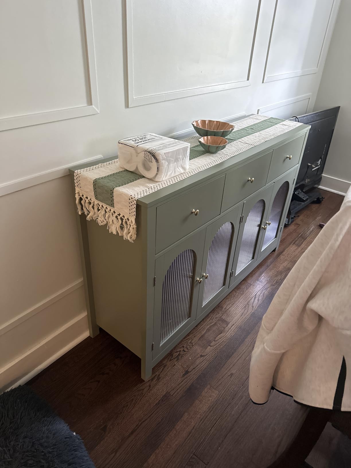 FINETONES Buffet Cabinet with Storage, Kitchen Storage Cabinet for Home customer photo 2