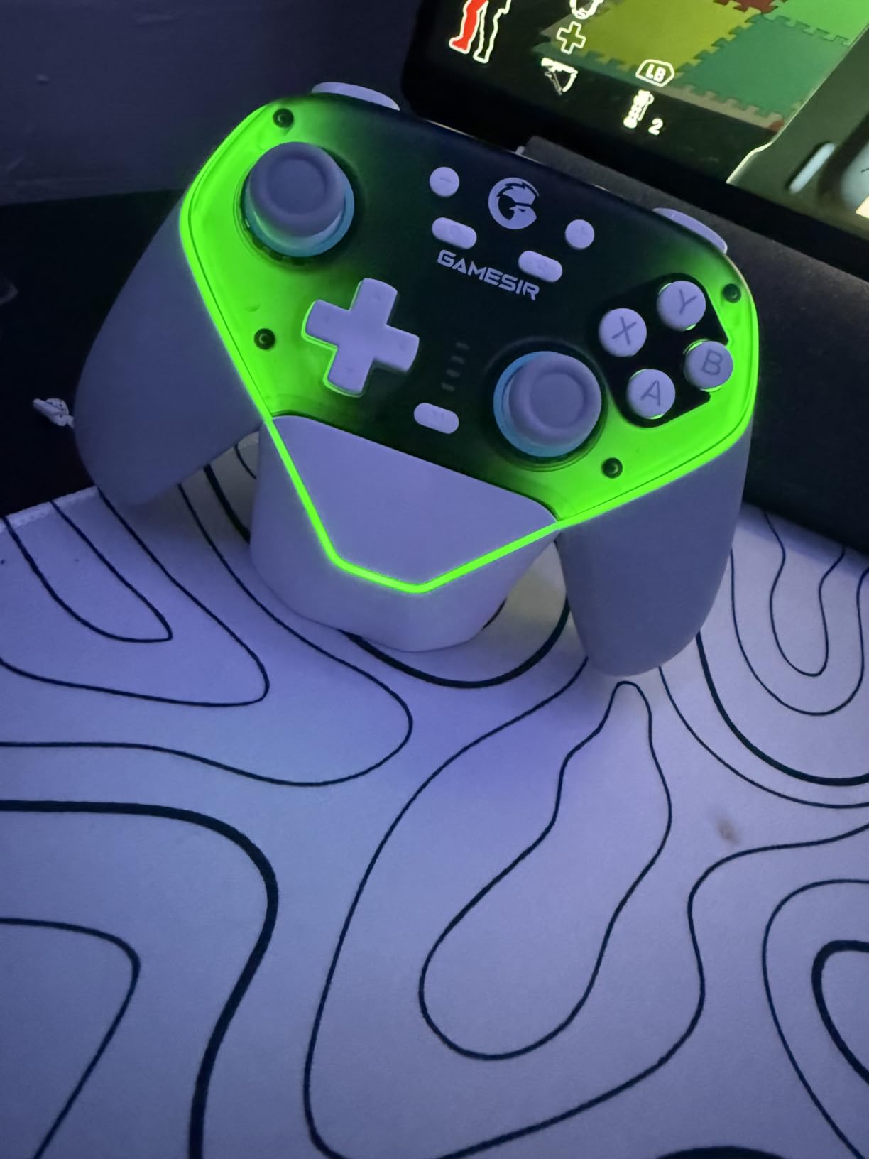 GameSir Super Nova Wireless Gaming Controller for PC/Switch/Switch 2/iOS/Android, 1000Hz Polling Rate, Hall Effect Stick & Trigger, Rubberized Grips, RGB Lighting, 1000mAh - Blue customer photo 2