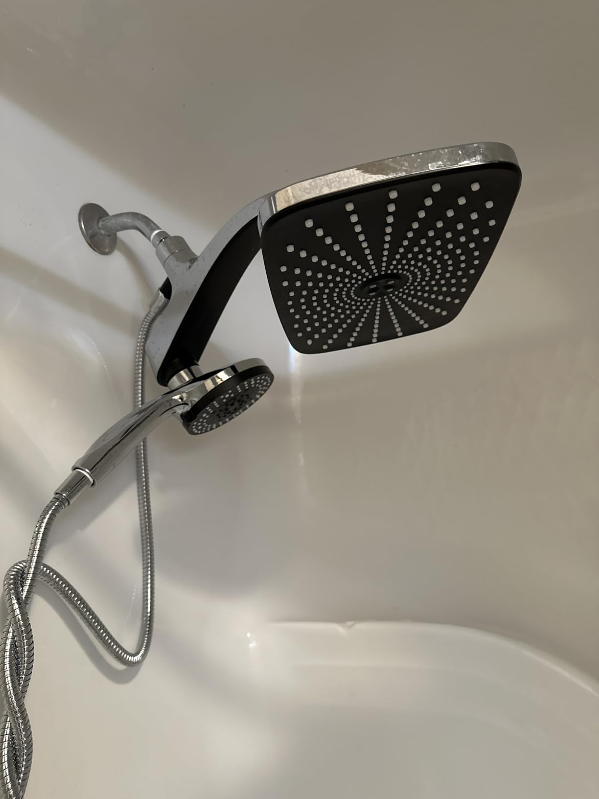 Rain Shower Head with Handheld Showerhead, Chrome 1.8GPM 460311 customer photo 1
