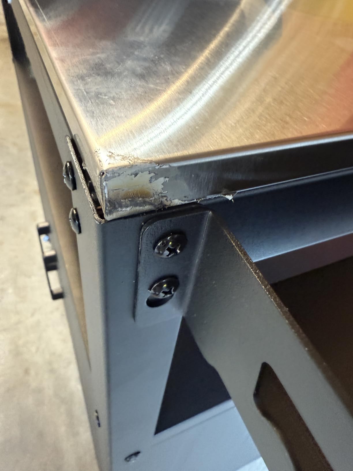 Feasto Outdoor Grill Cart w/Storage Cabinet, Stainless Steel Top, Black customer photo 2
