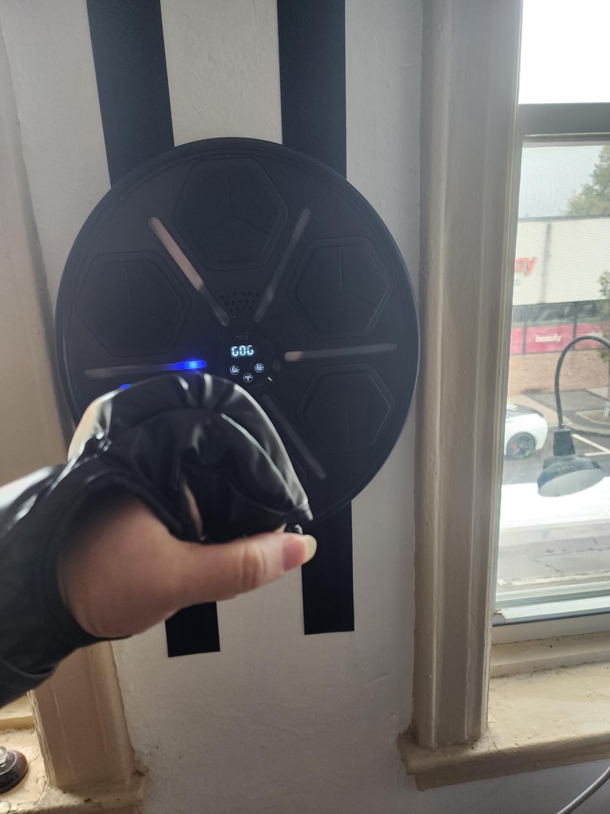 2026 Music Boxing Machine with Boxing Gloves, Smart Bluetooth Boxing Trainer, Boxing Wall Mount Machine for Adults Kids, Electronic Boxing Target Fitness for Home Office Gym customer photo 2