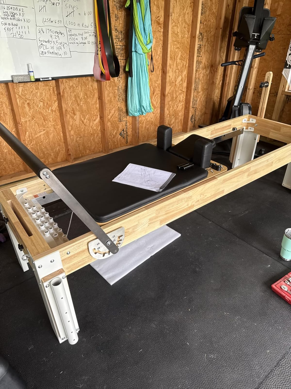 PAETA Pilates Reformer, Wooden Reformer Pilates Machine with Cadillac Trapeze Table, Pilates Equipment for Home Workout and Studio, Includes Sitting Box, Jumpboard customer photo 1