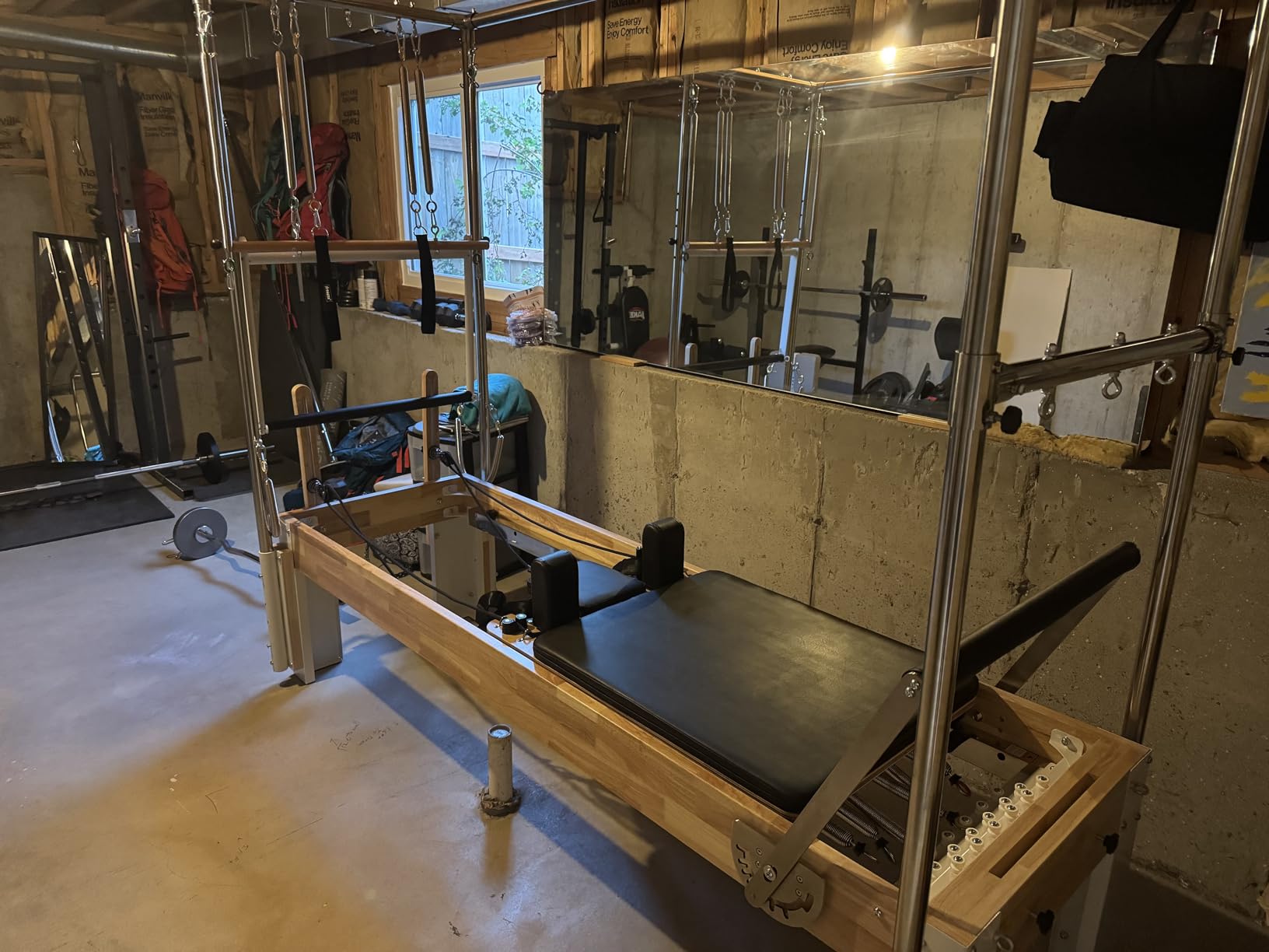 PAETA Pilates Reformer, Wooden Reformer Pilates Machine with Cadillac Trapeze Table, Pilates Equipment for Home Workout and Studio, Includes Sitting Box, Jumpboard customer photo 2