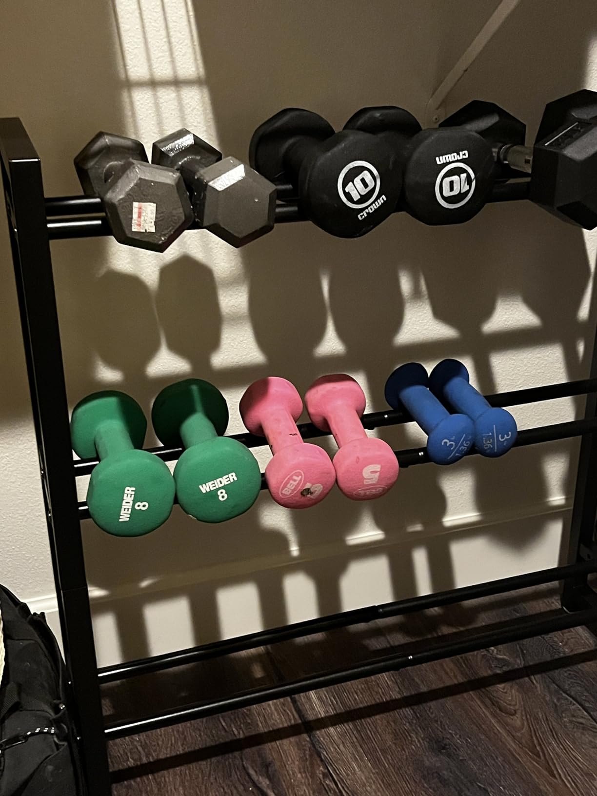 3 Tier Dumbbell Rack, Weight Rack for Home Gym customer photo 2