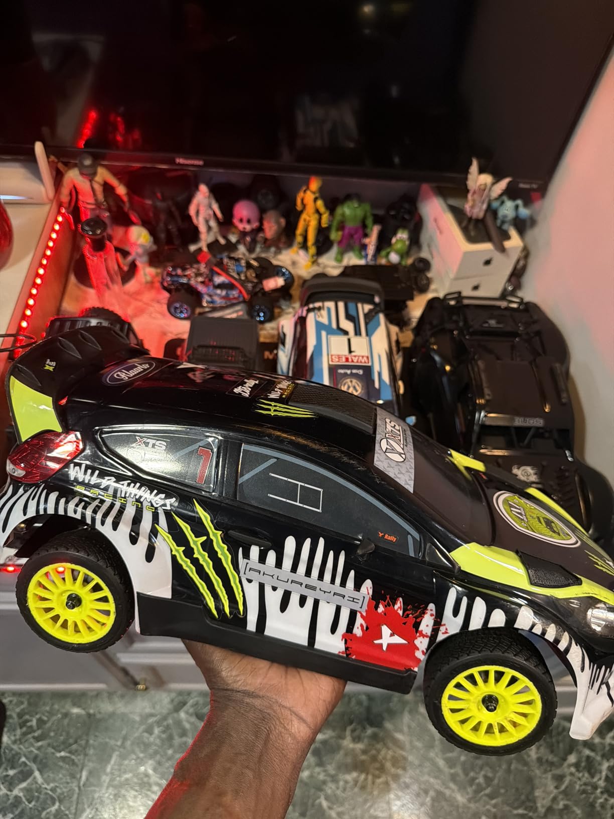 RIAARIO 1/10 Brushless RC Cars, 50 MPH Rally Car, 4WD, Waterproof, 8+ Ages | 45A Waterproof ESC, 11KG Micro Servo, 2852 3800KV Brushless Motor, 3S Lipo, 5CH Transmitter, Mteal Chassis, All-Terrain customer photo 1