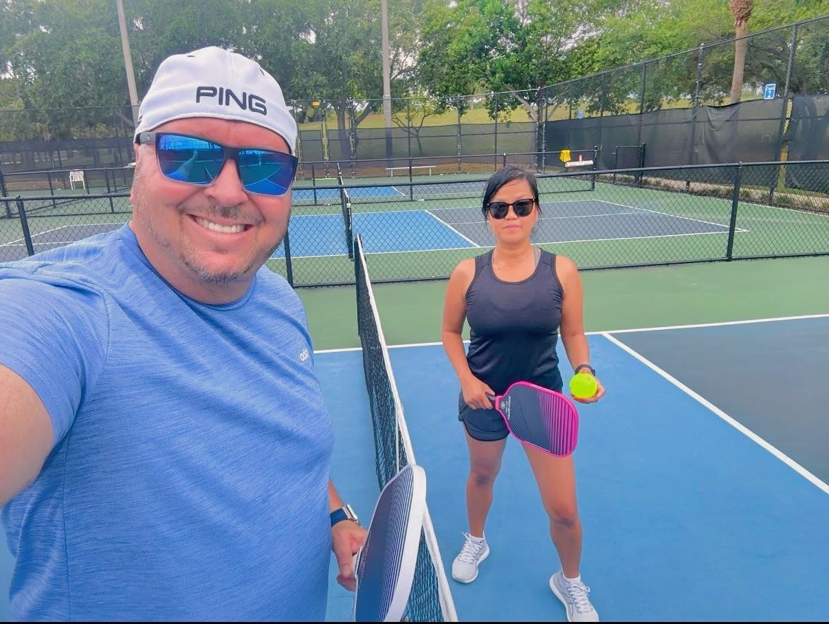 PRO-SPIN Carbon Fiber Pickleball Paddles Set of 2 | Lightweight Pickleball Set with Indoor/Outdoor Balls and Bag – Durable Pickle Ball Paddle Gift for Men, Women & Families customer photo 2