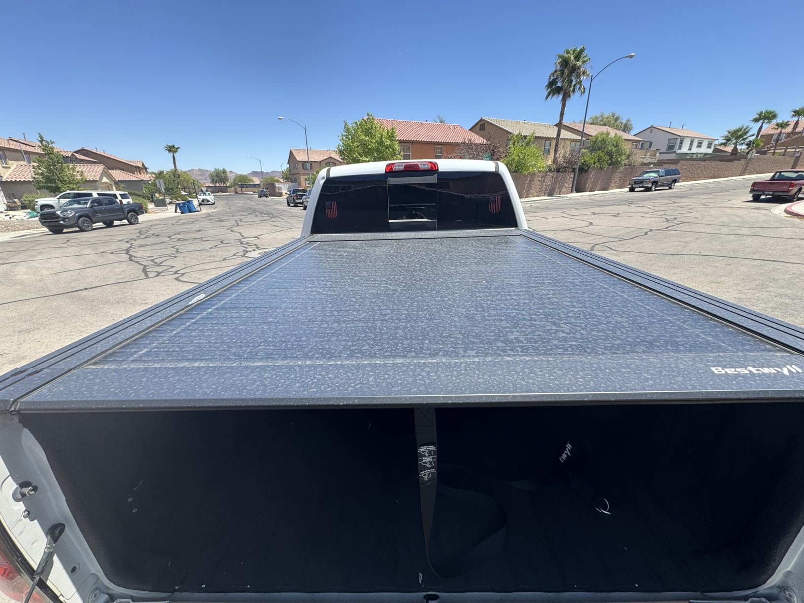 Bestwyll Retractable Hard Tonneau Cover Fits 2014–2026 Chevy Silverado 1500 & GMC Sierra 1500 Short Bed 5.8 Ft (69.3”) | Spring-Loaded | Dual T-Slot | Not Compatible with Sierra EV | BY44 | customer photo 1