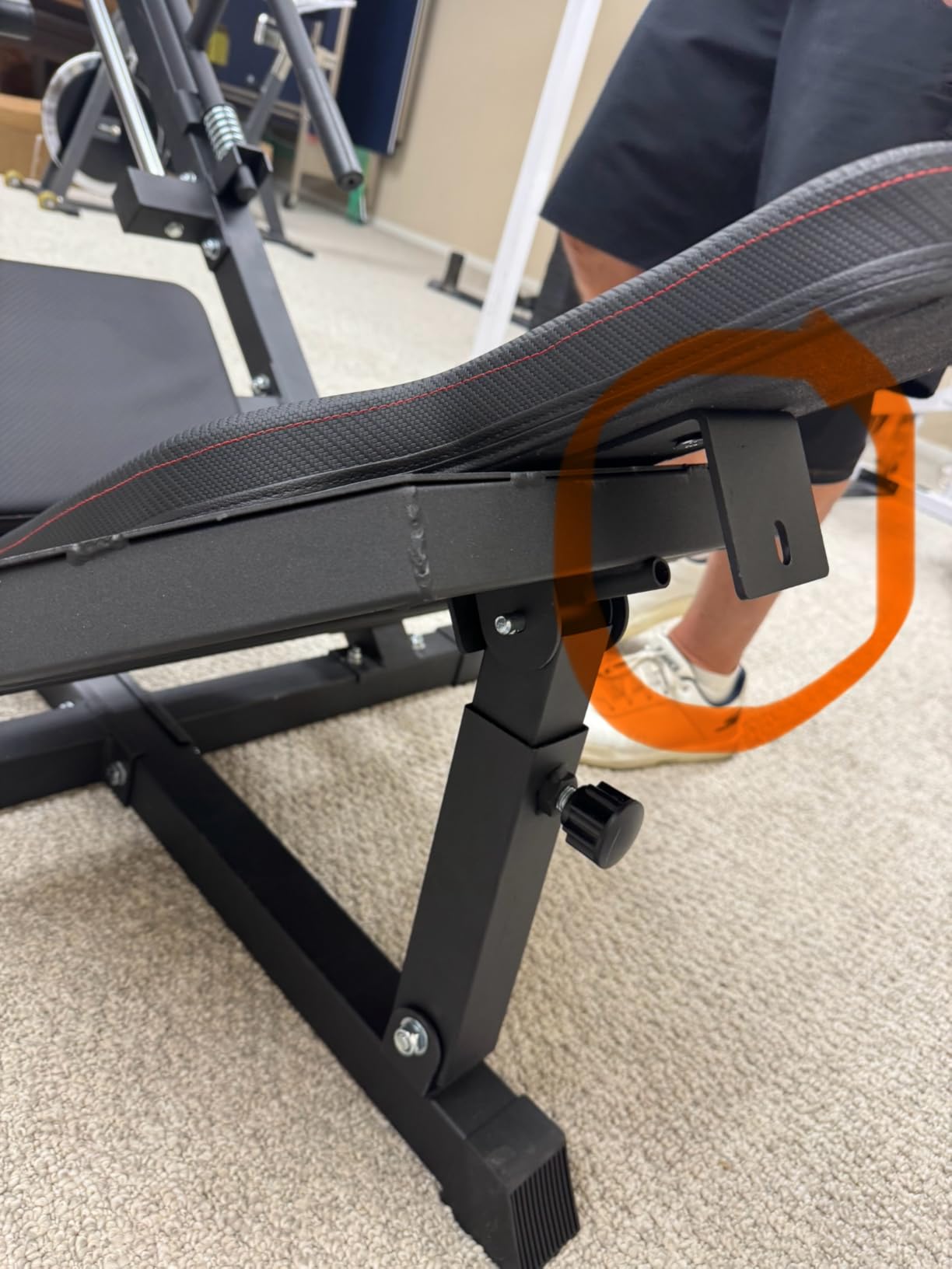 Mdeam Leg Press Hack Squat Machine,Leg Press Machine with Linear Bearing customer photo 2