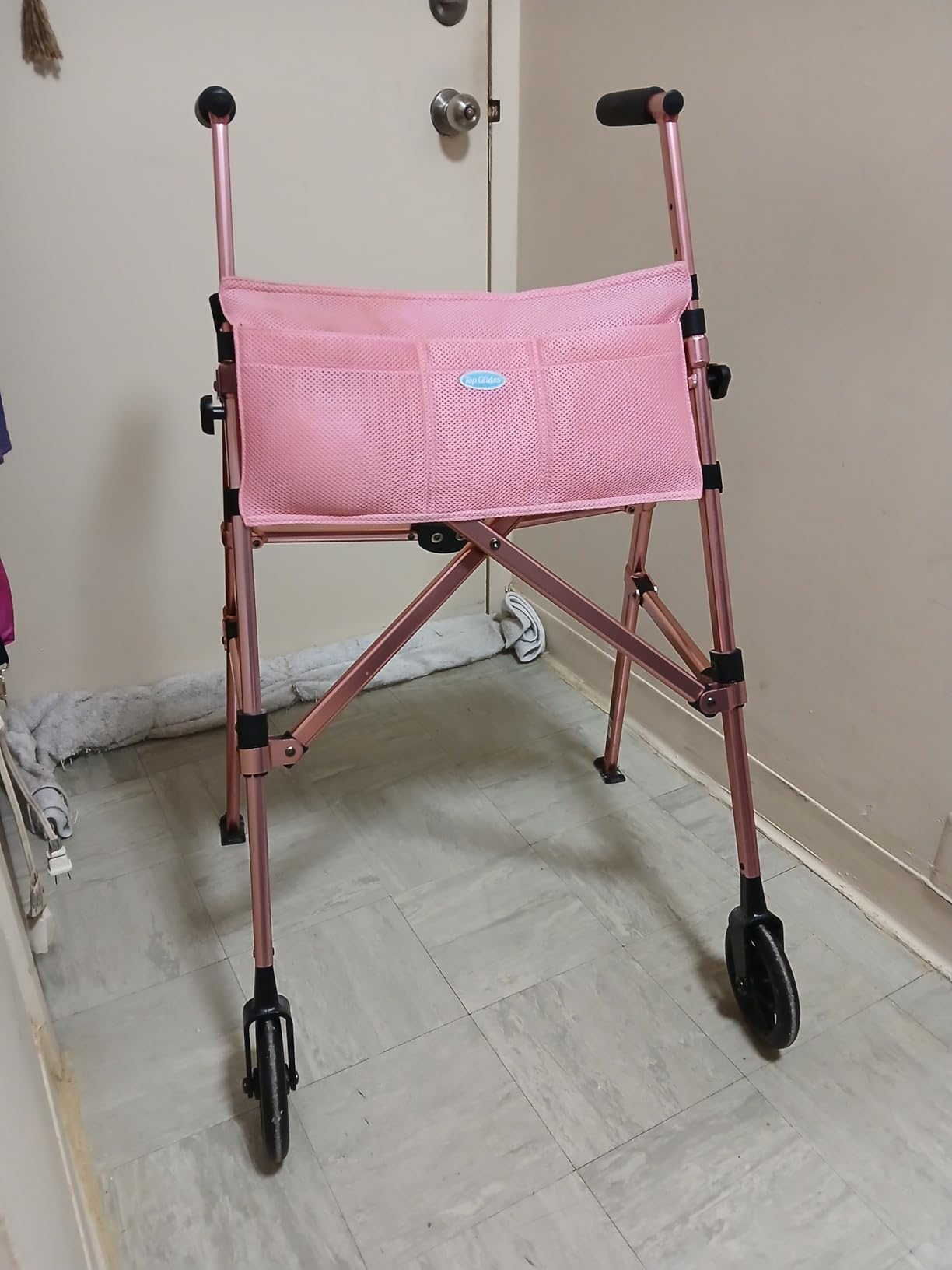 Vive Mobility Lightweight Walker for Seniors - Narrow, Folding Walker customer photo 2