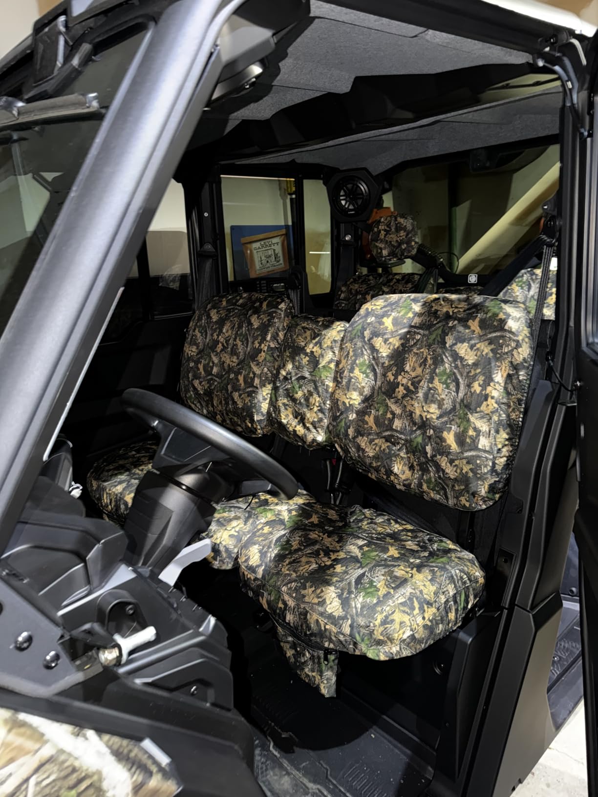 UTV Seat Cover for 2004-2021 Yamaha Rhino 700 660 450 Waterproof Camo 4 PCS customer photo 1