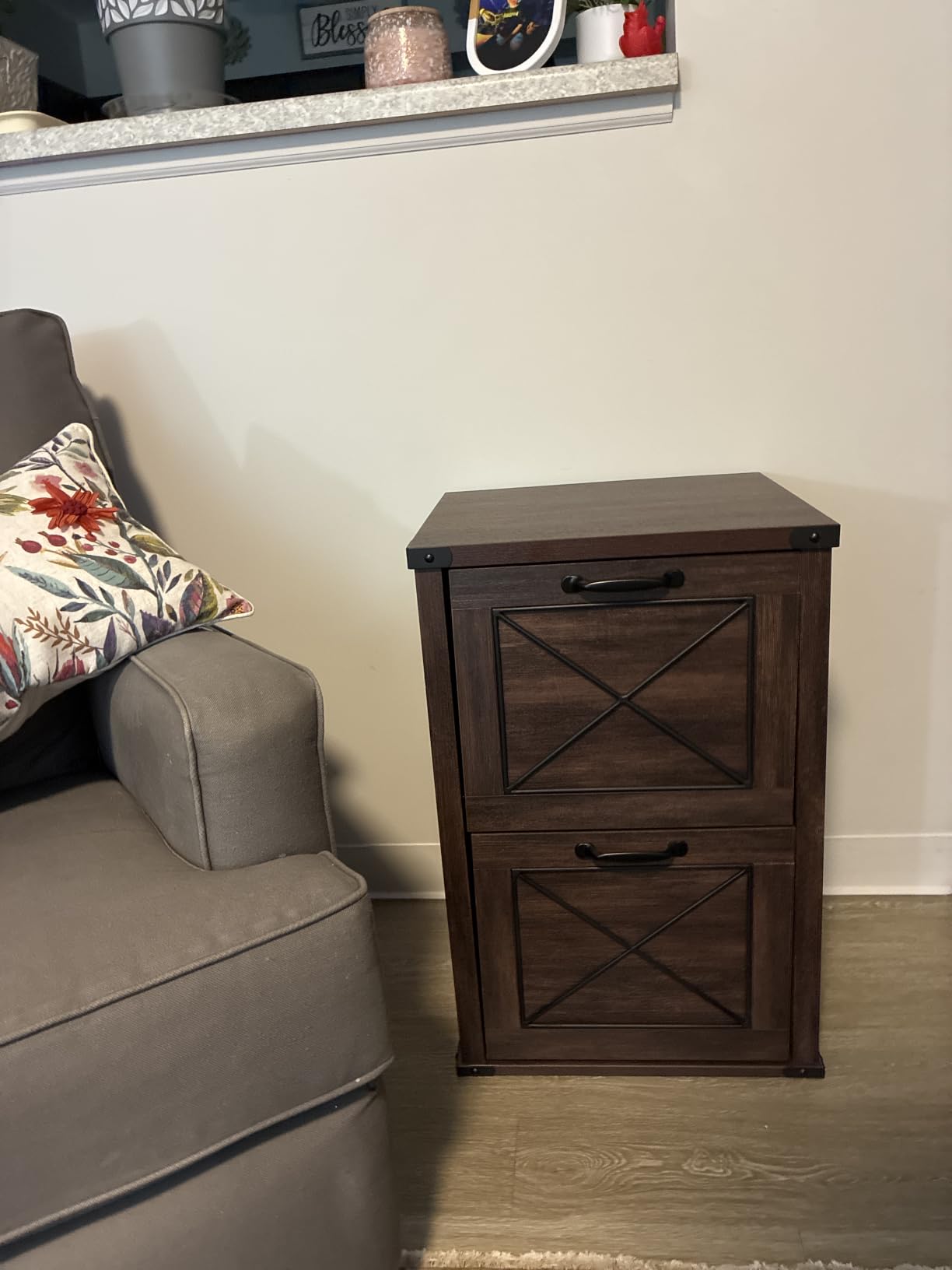 VASAGLE File Cabinet with 2 File Drawers, Printer Stand, Fit A4 Letter Size customer photo 1