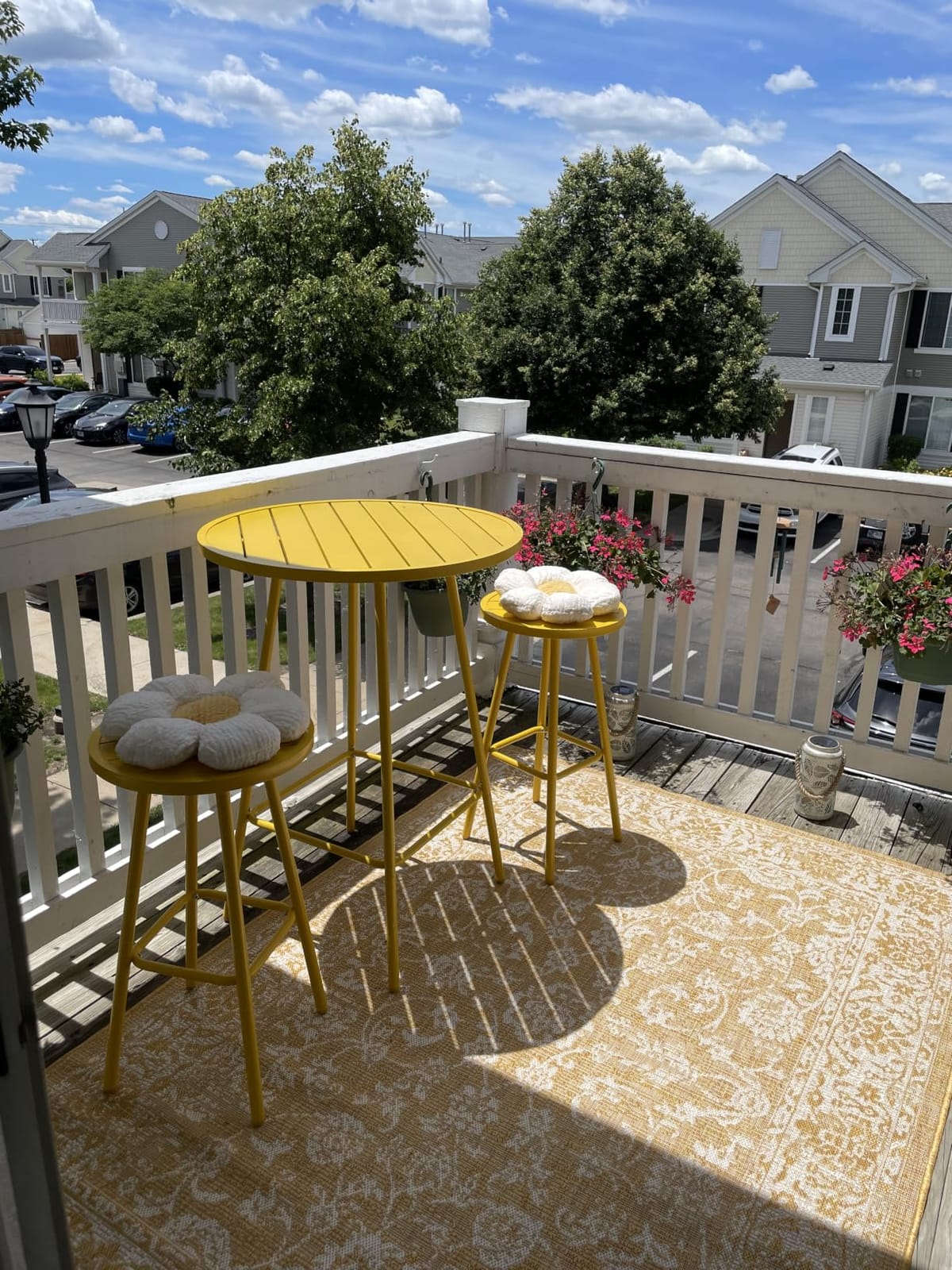 Best Choice Products 3-Piece Patio Dining Set, Bar Height, Outdoor Bistro Set, Outdoor Round Bar Table w/ 2 Bar Stools, Steel - Black customer photo 1