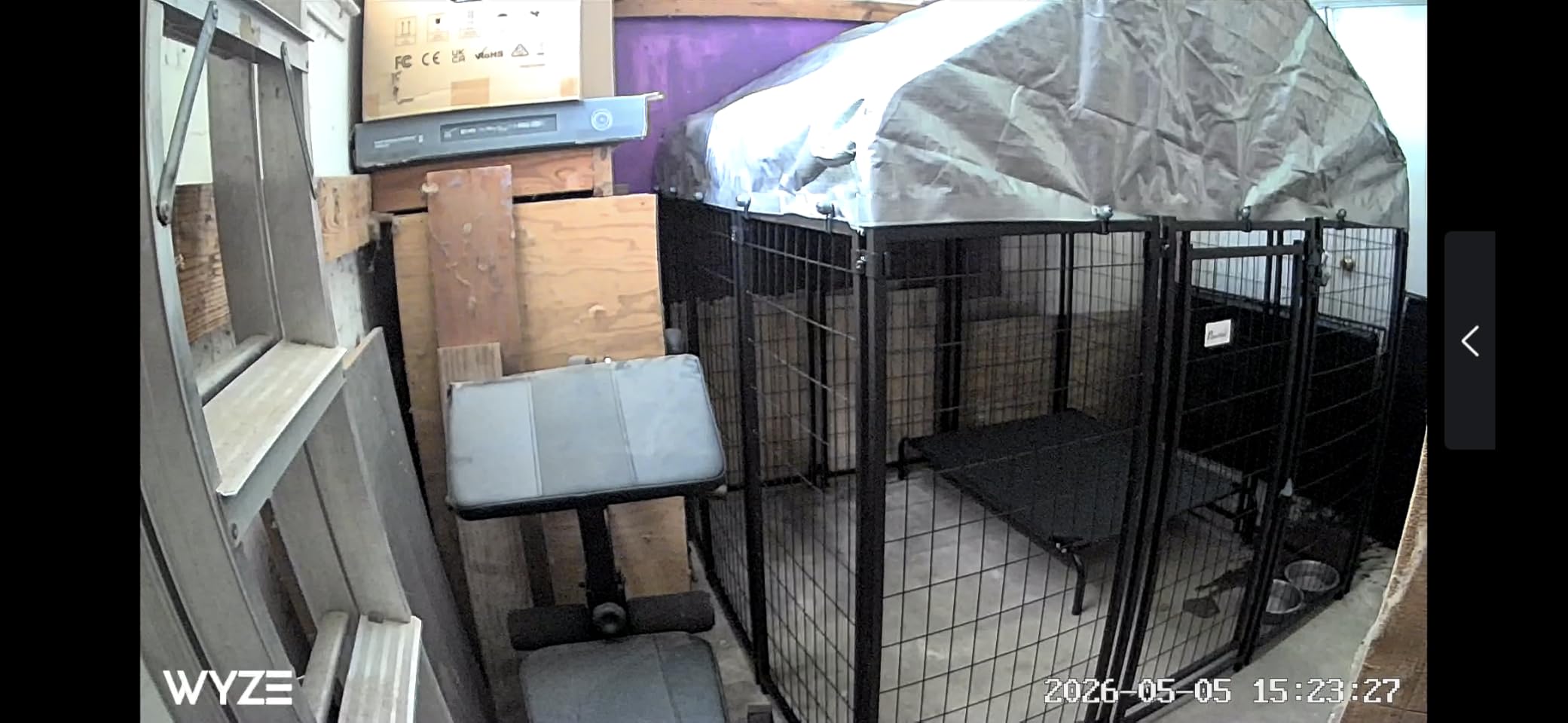 PawHut Outdoor Dog Kennel with Roof, 6' x 6' x 6' Heavy Duty Welded Wire Dog Playpen Enclosure with Escape-Proof Lock, UV-Resistant & Waterproof Cover, for Large Dogs, Chickens, Ducks, Silver | Heavy Duty Welded Wire Dog Playpen Enclosure, Escape-proof Lock, UV-Resistant & Waterproof Cover, for Chickens, Ducks customer photo 2