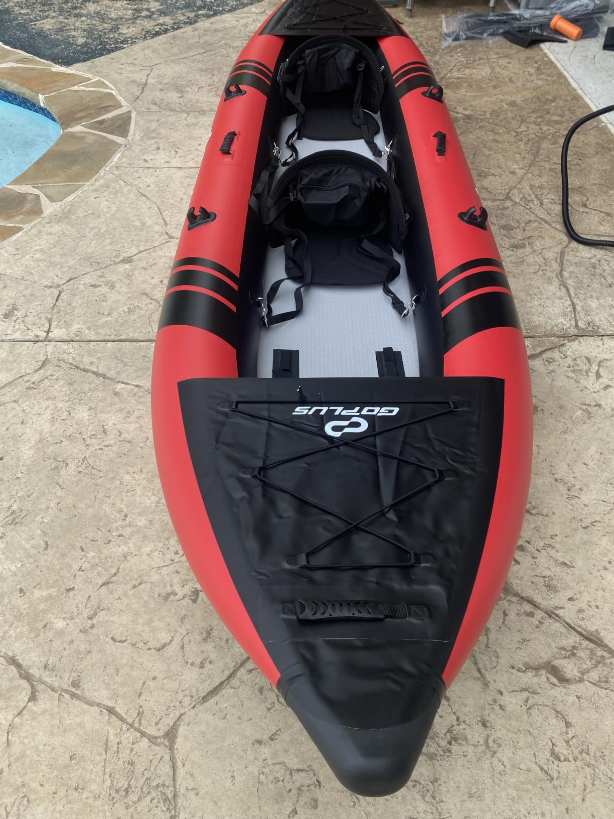 S AFSTAR Inflatable Kayak, 2 Person Canoe with 507 lbs Capacity, Drop-Stitch Floor, All Accessories & Carry Bag, 12.5 ft Large Sit in Tandem Kayak for Fishing, Camping & Exploring for Adults customer photo 1