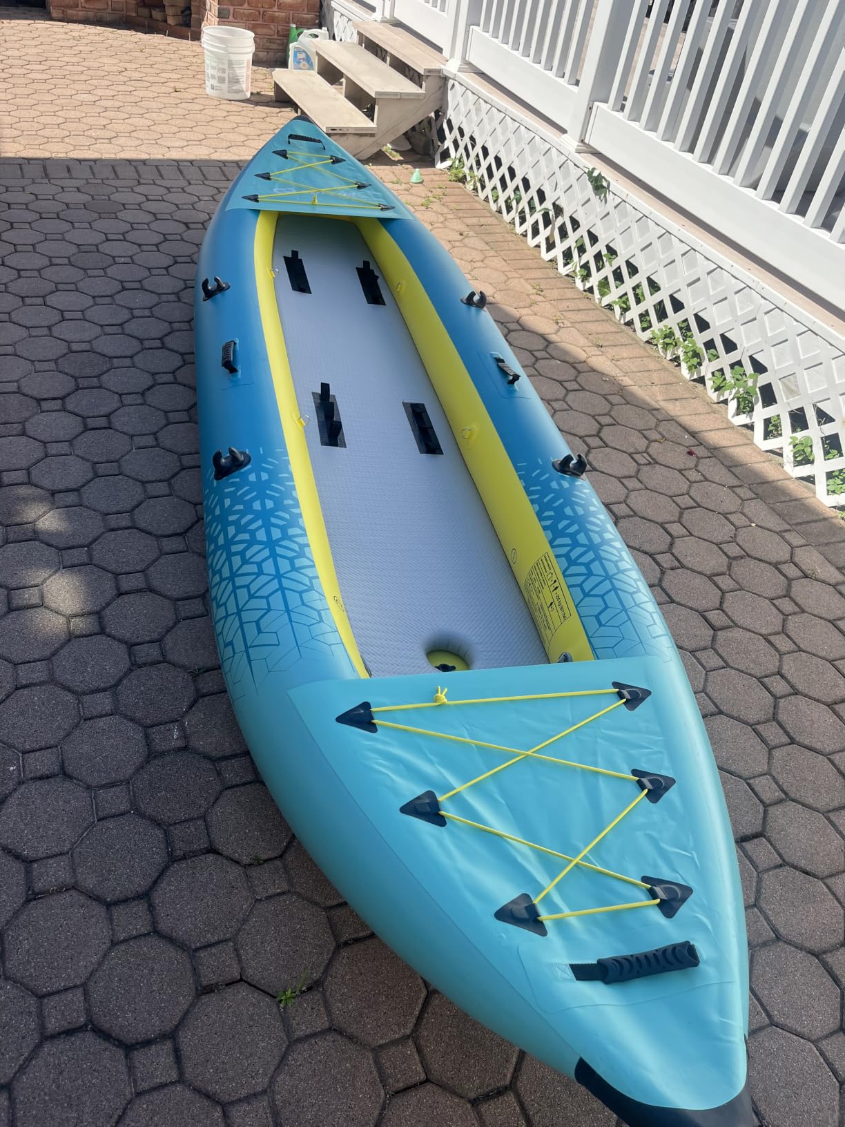 S AFSTAR Inflatable Kayak, 2 Person Canoe with 507 lbs Capacity, Drop-Stitch Floor, All Accessories & Carry Bag, 12.5 ft Large Sit in Tandem Kayak for Fishing, Camping & Exploring for Adults customer photo 2