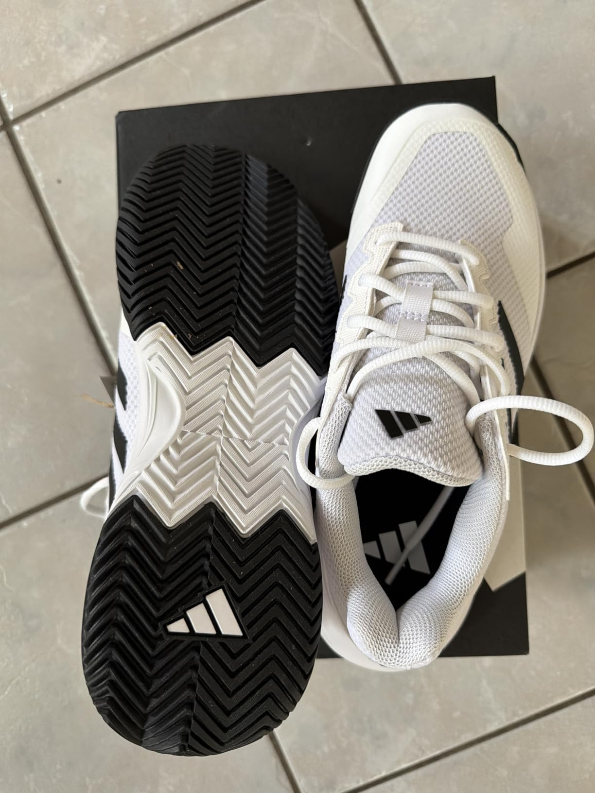 adidas Mens Gamecourt 2.0 Tennis Sneakers Shoes - Black customer photo 2