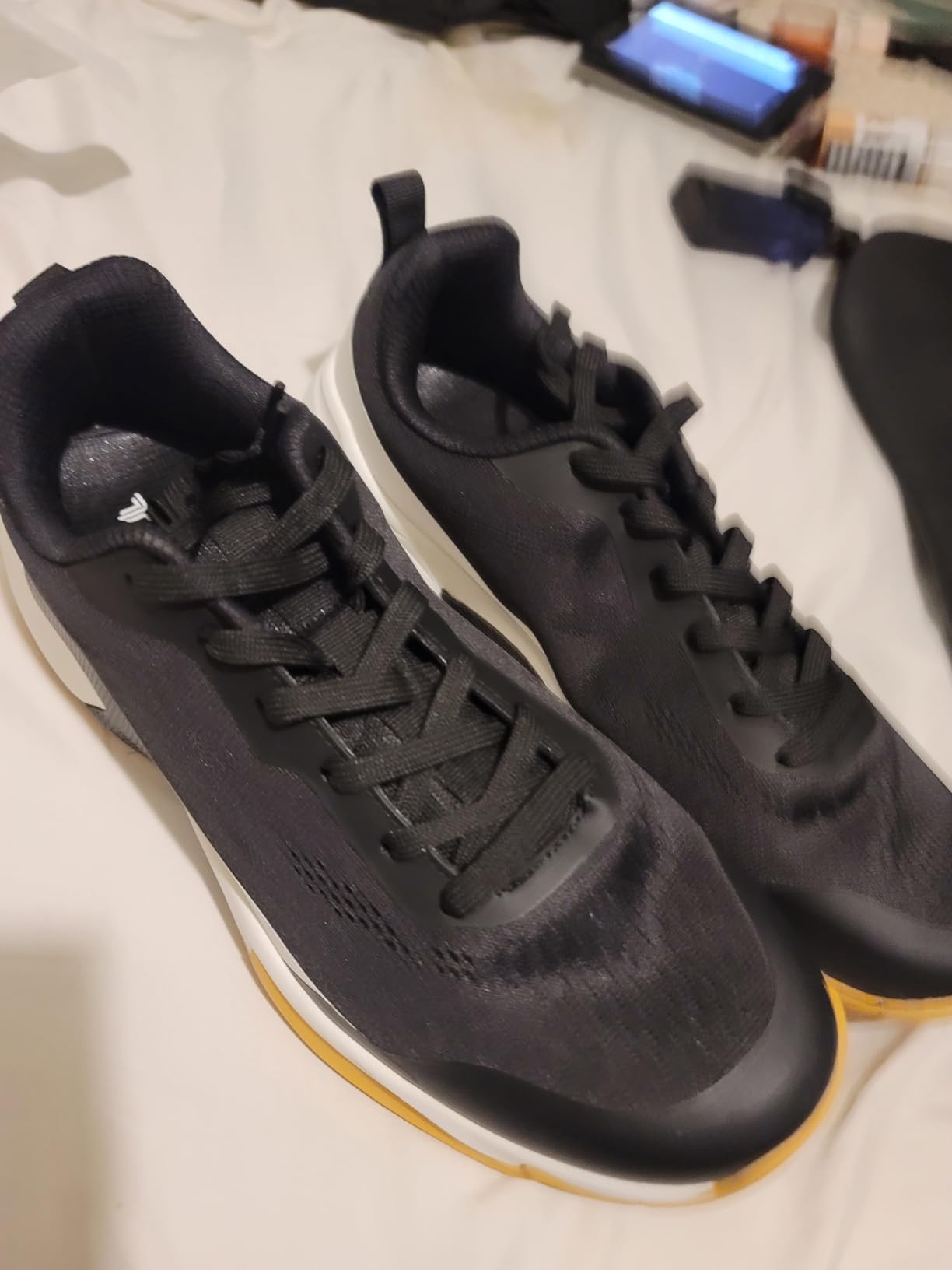 Wide Tennis Shoes for Men | All Court Pickleball Racquetball & Squash Athletic Sneakers | Arch Support & Cushioned Midsole customer photo 1