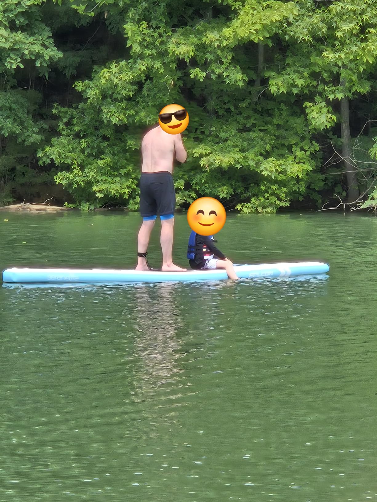 SereneLife 14’ Inflatable Stand Up Paddle Board for Racing – 28” Narrow Design for Expert Paddlers with Double-Layer Sidewalls, Non-Slip Deck Pad, SUP Accessories,GoPro Mount, for Youth and Adults customer photo 2