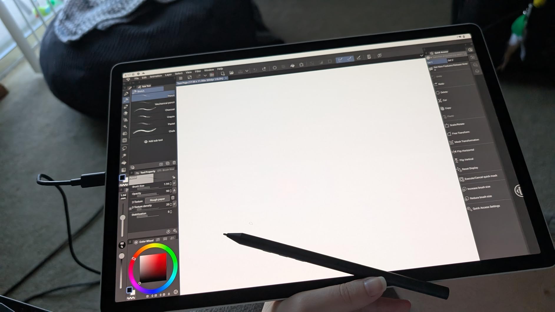Wacom MovinkPad 11, Android Mobile Drawing Tablet, with Pro Pen 3 | No computer needed, 8GB RAM/128GB storage, anti-glare matte screen, All-In-One portable tablet with advanced pen precision customer photo 2