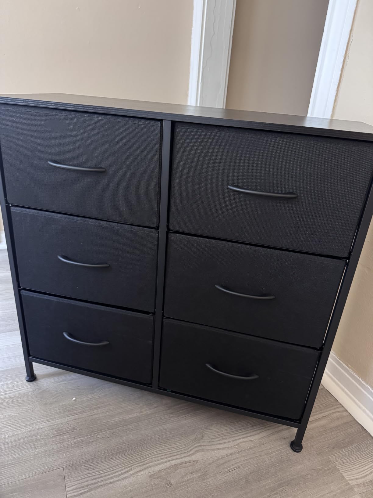 SONGMICS Dresser for Bedroom, Wide Dresser with 5 Fabric Drawers customer photo 1