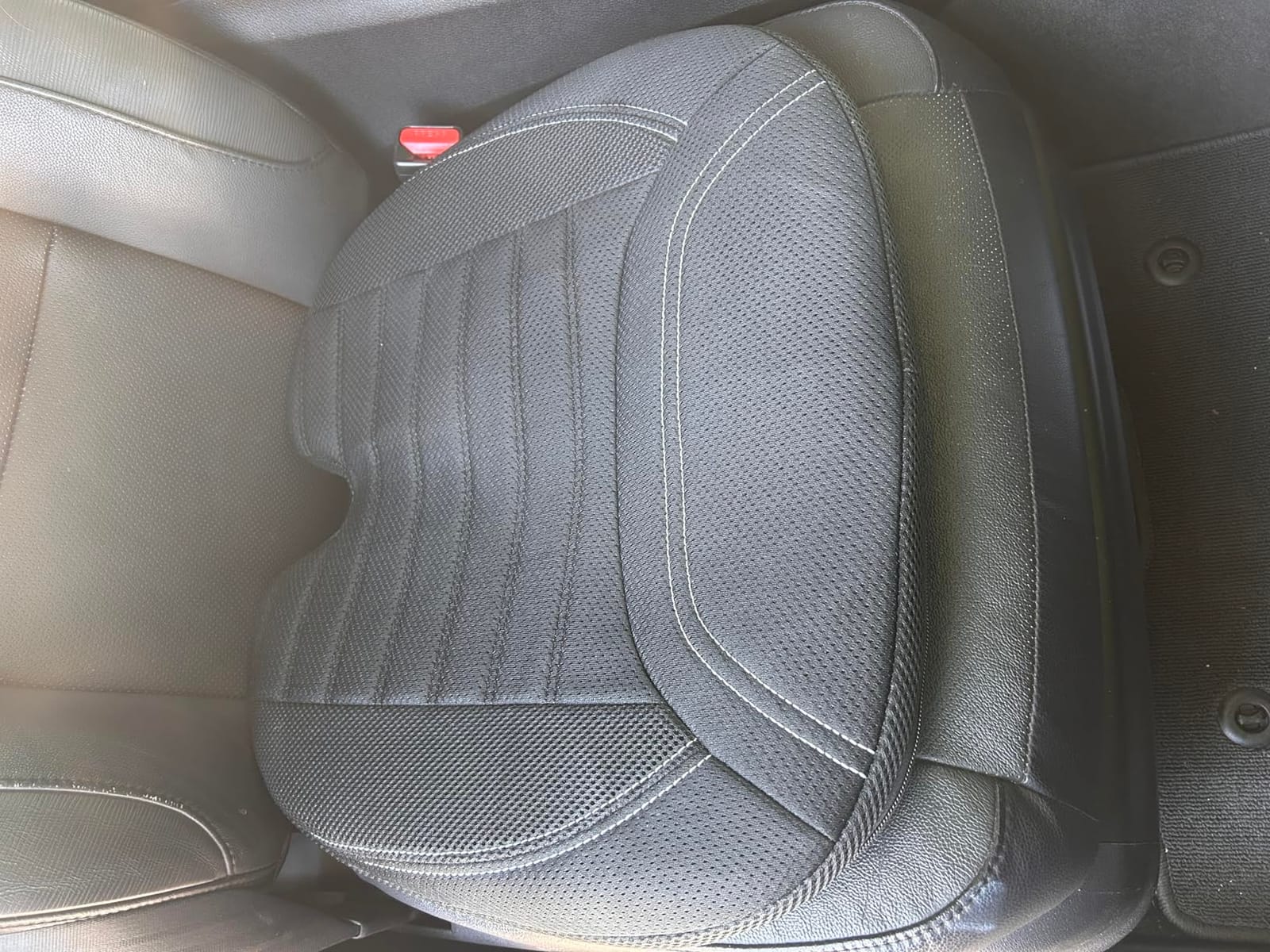 ZIKEE Wedge Car Seat Cushion for Tailbone Pain Relief & Better Visibility, Ergonomic Memory Foam Seat Cushion for Car with Breathable Channel Design, Fits Car, SUV, Truck, Non-Slip Mesh Cover customer photo 1