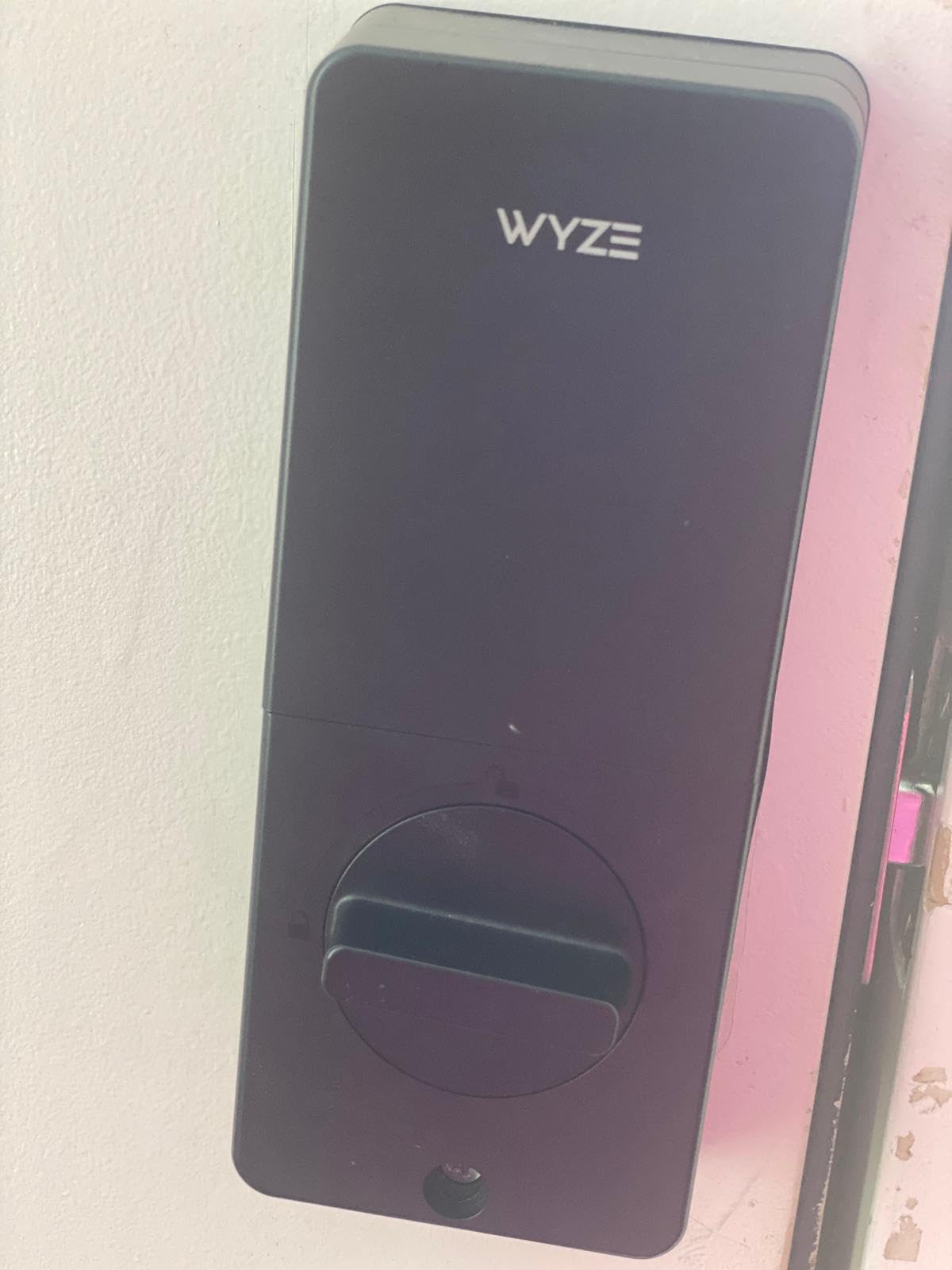 Wyze Auto-Lock Bolt v2, Fingerprint Keyless Entry Smart Lock, AI Learning Scanner with Wi-Fi Front Door Lock Deadbolt, Auto-Lock, 8 Months Battery, BHMA2, IP53, Anti-Peep Keypad, Backup Keys customer photo 2