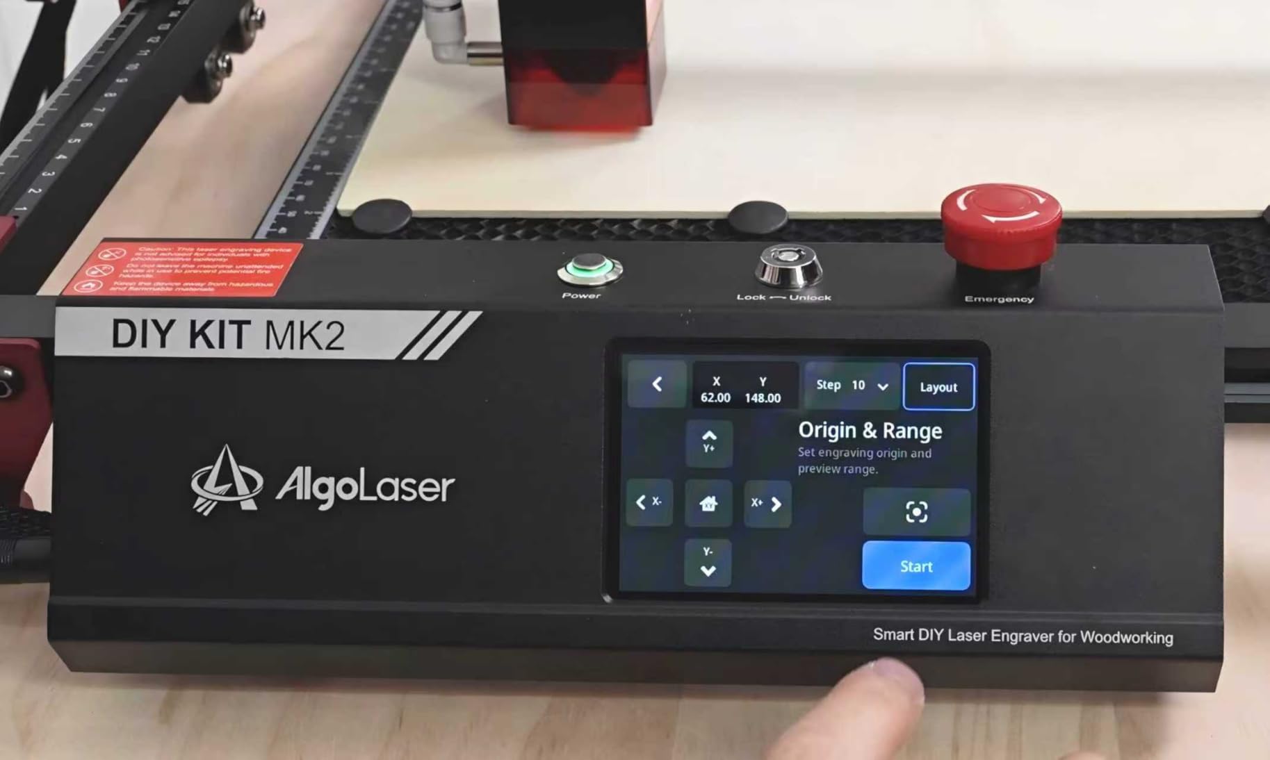 Algolaser 10W Laser Engraver and Cutter with Rotary Roller & Riser Kit customer photo 1