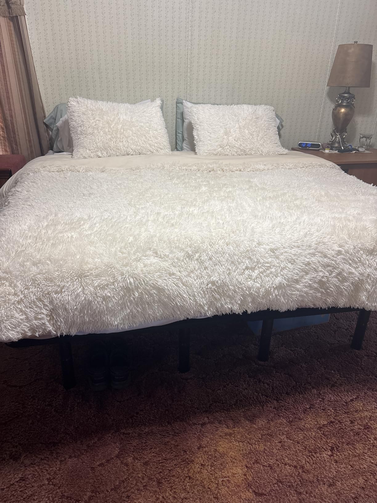 EGOHOME Split King Adjustable Bed Frame and 14