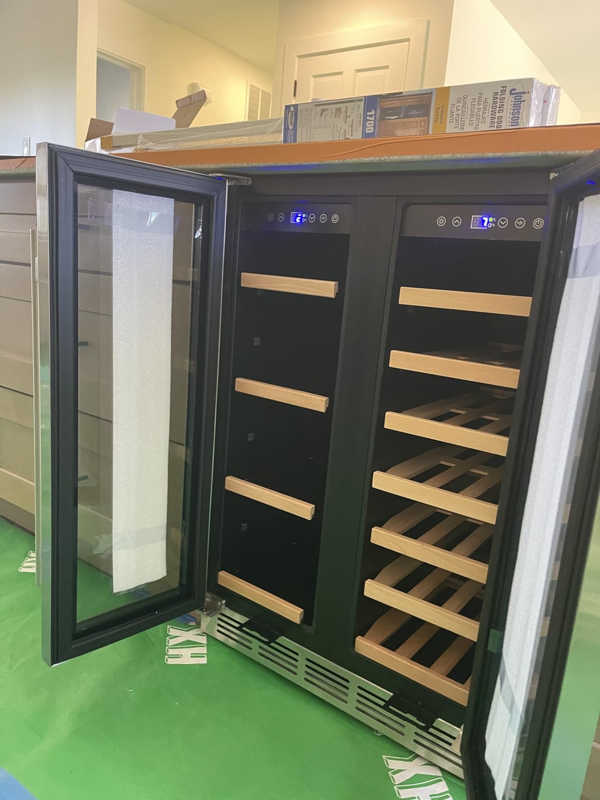 24 Inch Double Drawer Fridge, Stainless Steel Outdoor Beverage Refrigerator for Patio and Kitchen, Freestanding or Built-In, Mobile Grid Organizer, Home and Commercial Use customer photo 1