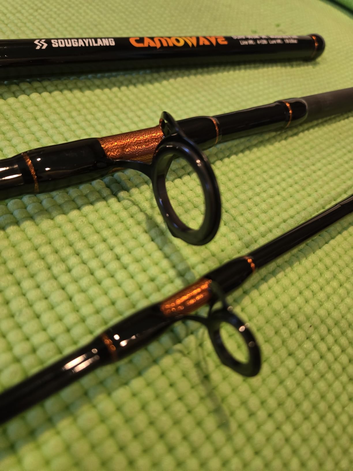 Sougayilang 3 Piece Surf Fishing Rod Combo Medium/Heavy Travel Spinning Rod with 4000/5000 Size Reel Baitfeeder Combo(9'/10'/11'12') customer photo 1