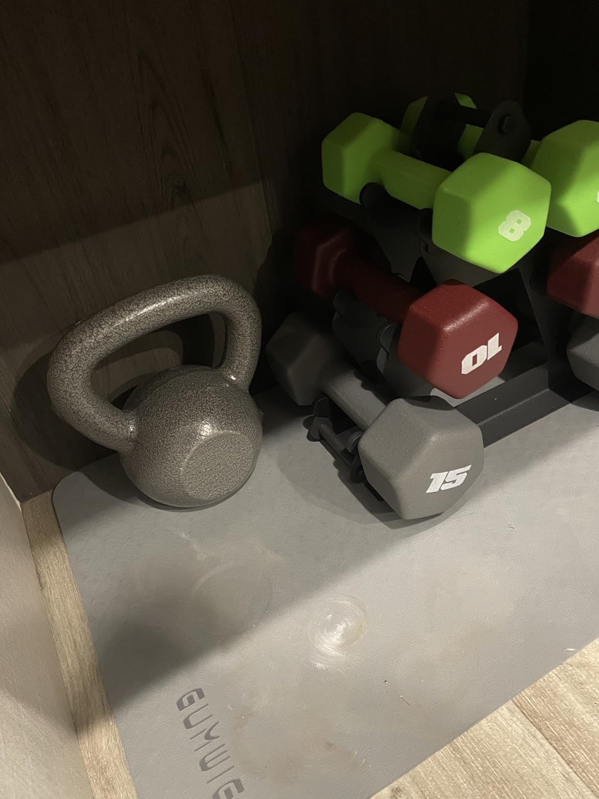 Dumbbell Rack Stand Only | Space-Saving Weight Rack for Home Gym, Hand Weight Rack Dumbbell Storage for Dumbbell Set (3-15 LB), Durable Metal Stand with Easy Assembly (Dumbell not Included) customer photo 2