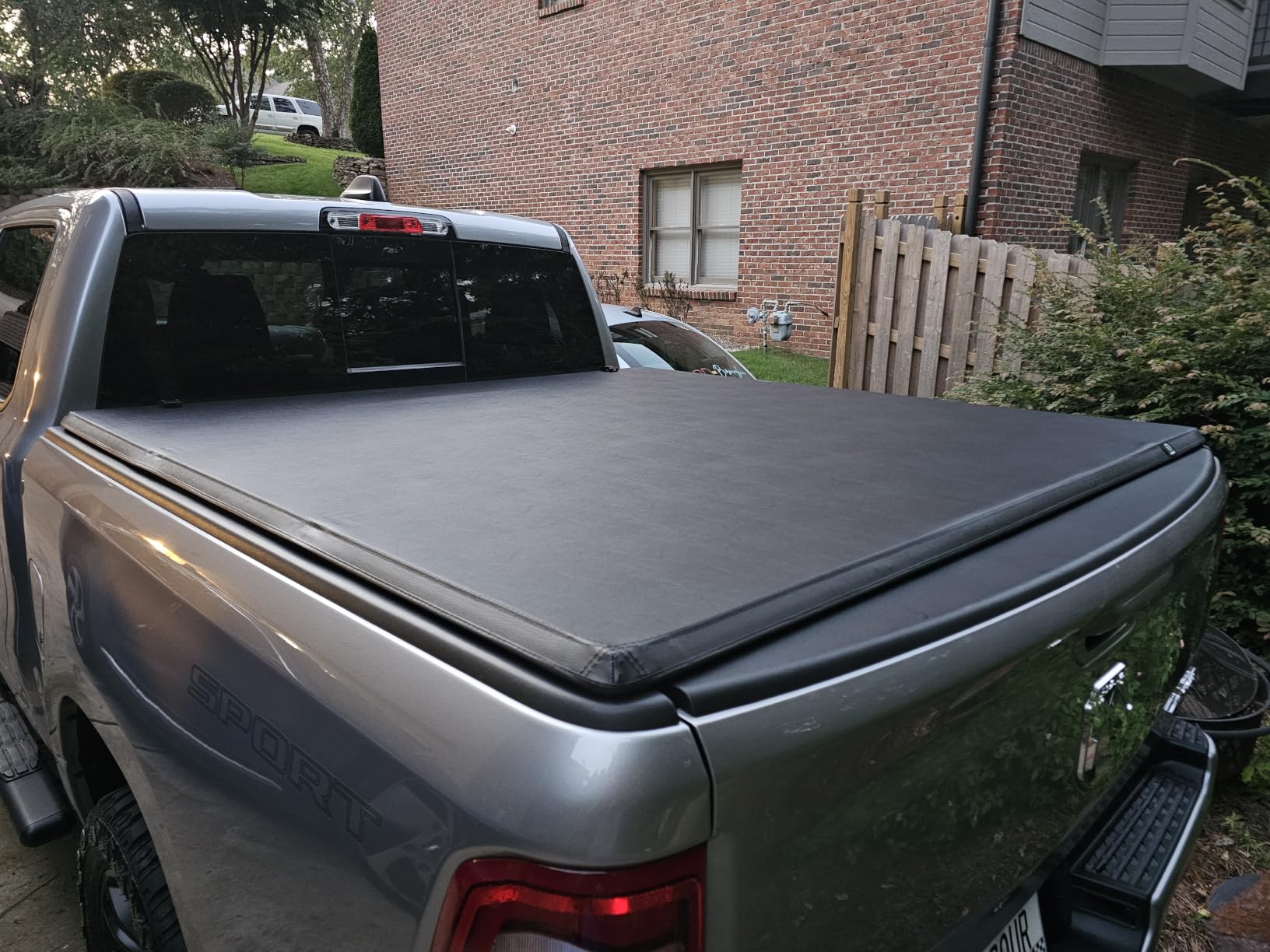 Soft Quad-Fold Truck Bed Tonneau Cover for 2002-2026 Dodge Ram 1500 6.4ft customer photo 1