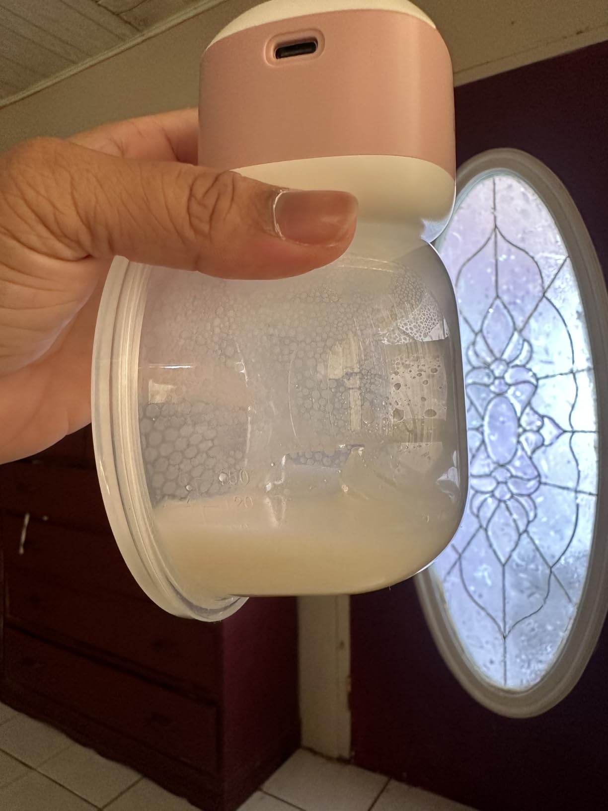 Lucina Wearable Breast Pump Hands Free -16/18/20/22/24mm Flanges for Mom customer photo 2